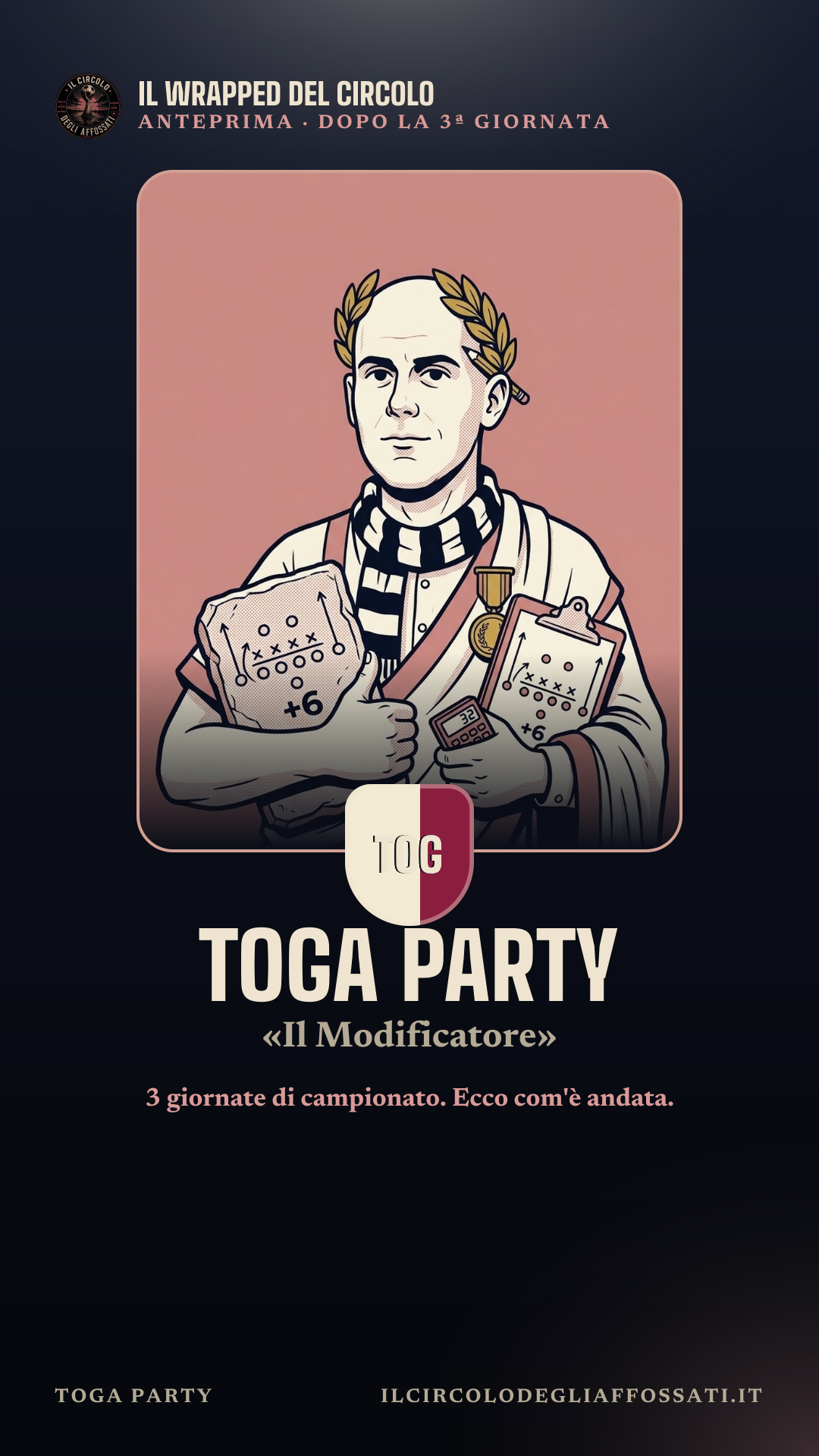 Il Wrapped di Toga Party: scheda 1